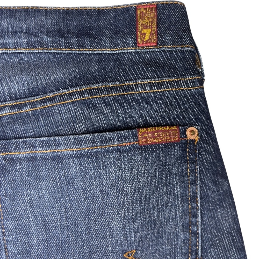 7 For All Mankind Roxanne Skinny Jeans Women's 32 Dark Wash Premium Denim - Picture 7 of 11